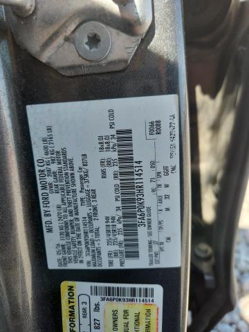 Продаж на аукціоні авто 2017 Ford Fusion, vin: 3FA6P0K93HR114514, номер лоту: 50458776