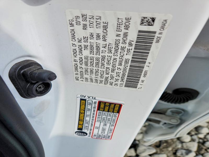 Aukcja sprzedaży 2019 Honda Cr-v, vin: 2HKRW6H3XKH216855, numer aukcji: 51099636