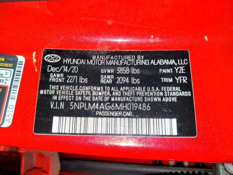 Продаж на аукціоні авто 2021 Hyundai Elantra, vin: 5NPLM4AG6MH019486, номер лоту: 49809436