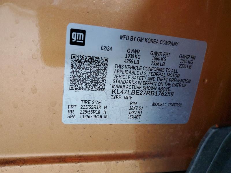 Aukcja sprzedaży 2024 Buick Envista, vin: KL47LBE27RB176258, numer aukcji: 50611826