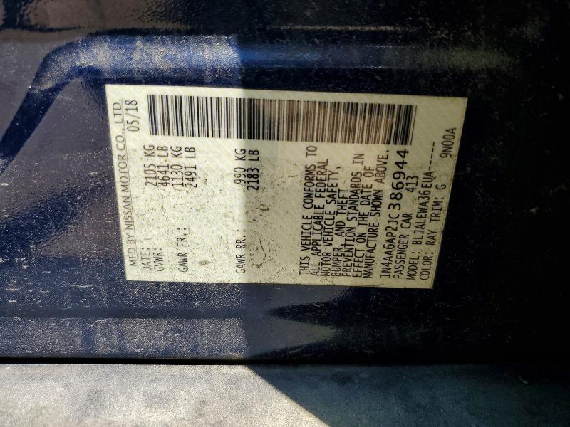 Aukcja sprzedaży 2018 Nissan Maxima, vin: 1N4AA6AP2JC386944, numer aukcji: 50728966