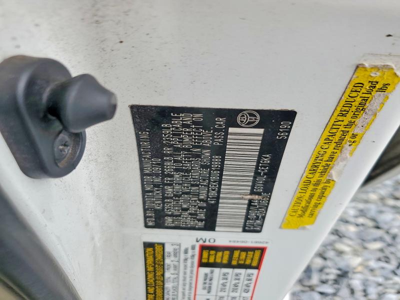 2011 Toyota Camry მანქანა იყიდება აუქციონზე, vin: 4T1BK3EK1BU619888, აუქციონის ნომერი: 51112136