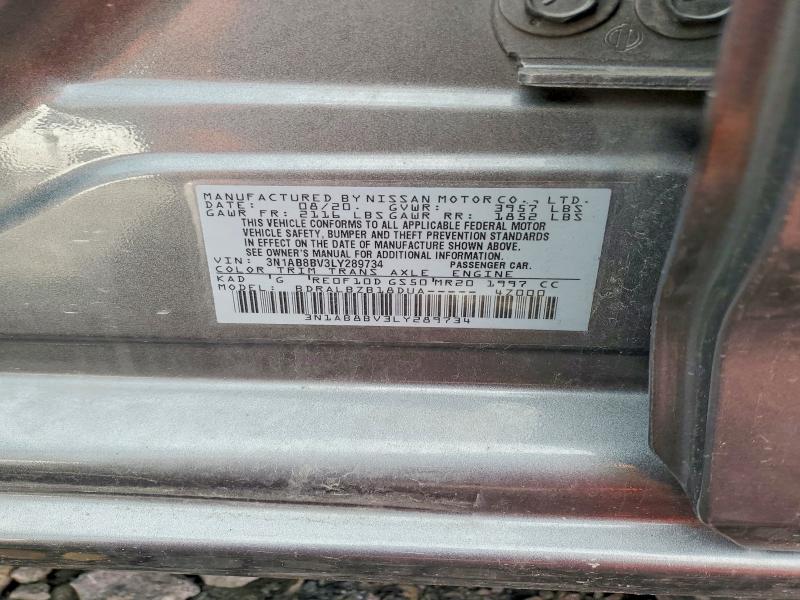 51821726 :رقم المزاد ، 3N1AB8BV3LY289734 vin ، 2020 Nissan Sentra مزاد بيع