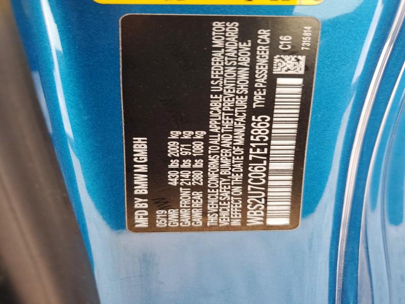 Продаж на аукціоні авто 2020 Bmw M2, vin: WBS2U7C06L7E15865, номер лоту: 46783226