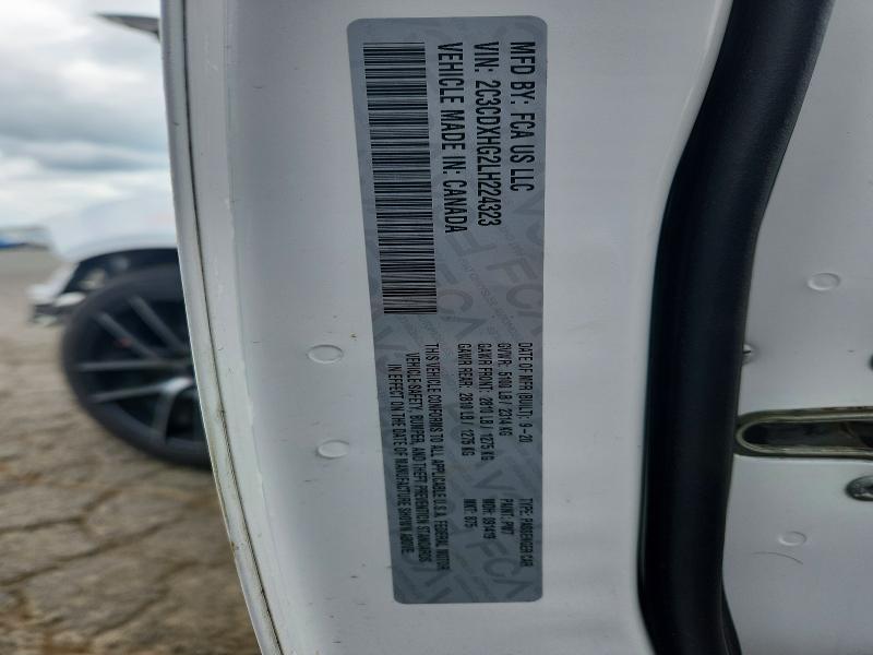 51704126 :رقم المزاد ، 2C3CDXHG2LH224323 vin ، 2020 Dodge Charger مزاد بيع