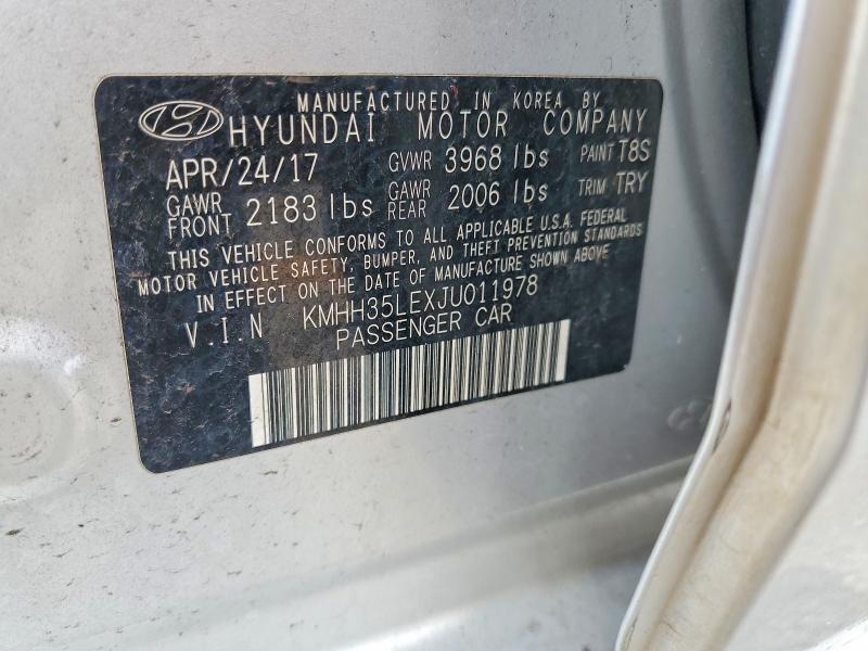 Продаж на аукціоні авто 2018 Hyundai Elantra Gt, vin: KMHH35LEXJU011978, номер лоту: 48888006