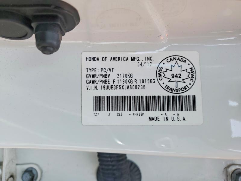 Продажа на аукционе авто 2018 Acura Tlx, vin: 19UUB3F5XJA800236, номер лота: 48742866