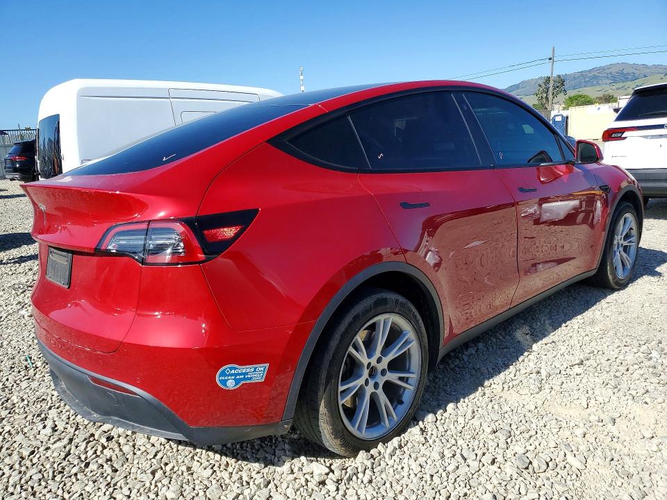 48596276 :رقم المزاد ، 5YJYGDED4MF163078 vin ، 2021 Tesla Model Y مزاد بيع