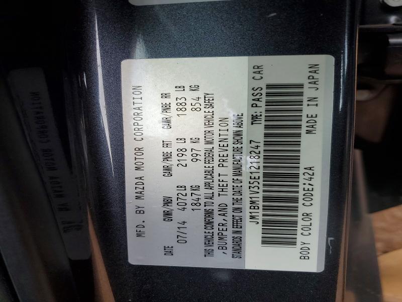 Продажа на аукционе авто 2014 Mazda 3, vin: JM1BM1V35E1218247, номер лота: 50834586