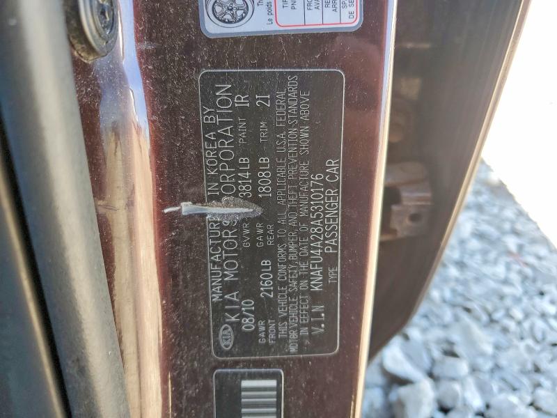 Продаж на аукціоні авто 2010 Kia Forte, vin: KNAFU4A28A5310176, номер лоту: 76887105