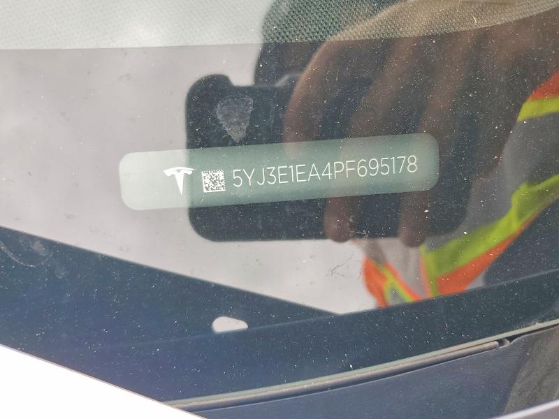 49770536 :رقم المزاد ، 5YJ3E1EA4PF695178 vin ، 2023 Tesla Model 3 مزاد بيع