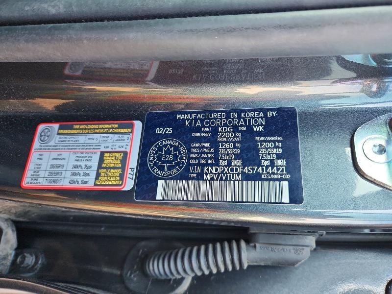 Продажа на аукционе авто 2025 Kia Sportage, vin: KNDPXCDF4S7414421, номер лота: 49250006