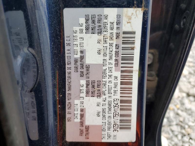 Aukcja sprzedaży 2014 Mazda 3, vin: 3MZBM1V75EM105479, numer aukcji: 48897496