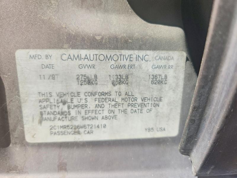 Продаж на аукціоні авто 1998 Chevrolet Metro, vin: 2C1MR5226W6721410, номер лоту: 48822396