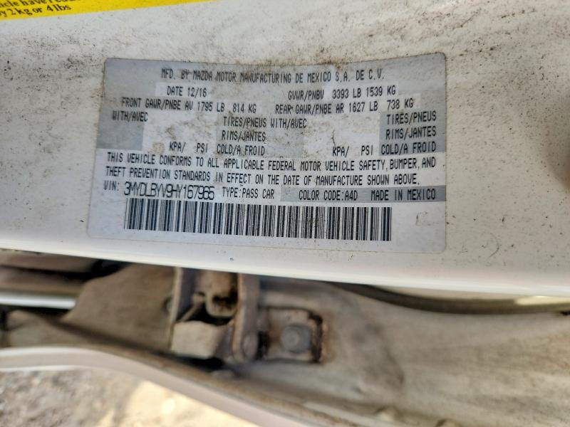 49339616 :رقم المزاد ، 3MYDLBYV9HY167965 vin ، 2017 Toyota Yaris Ia مزاد بيع