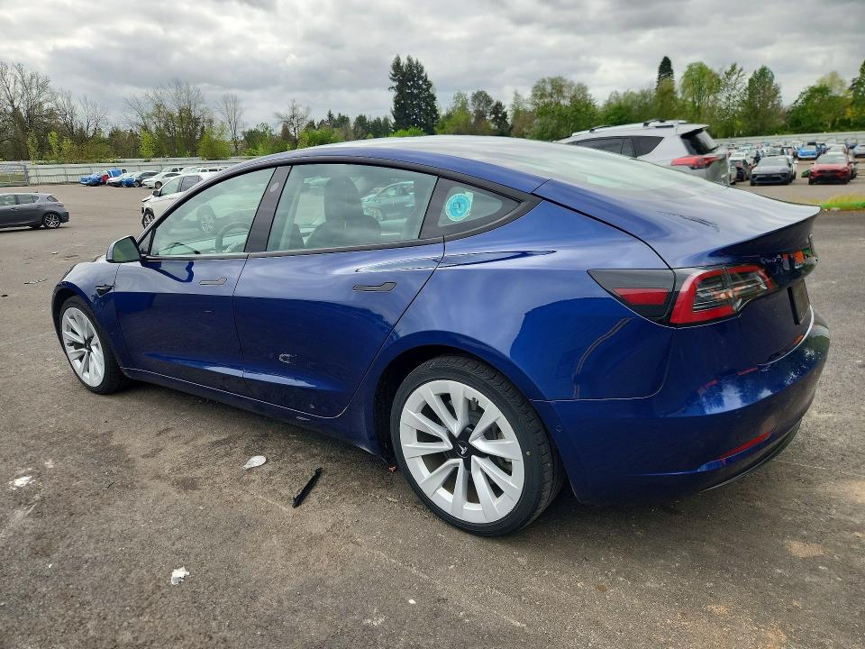 51327546 :رقم المزاد ، 5YJ3E1EA4NF369491 vin ، 2022 Tesla Model 3 مزاد بيع