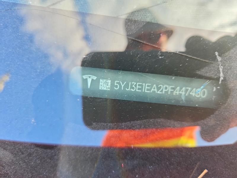 Продаж на аукціоні авто 2023 Tesla Model 3, vin: 5YJ3E1EA2PF447480, номер лоту: 50944016