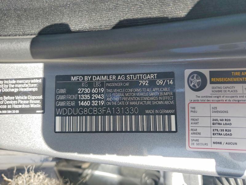 Продажа на аукционе авто 2015 Mercedes-benz S, vin: WDDUG8CB3FA131330, номер лота: 51122586