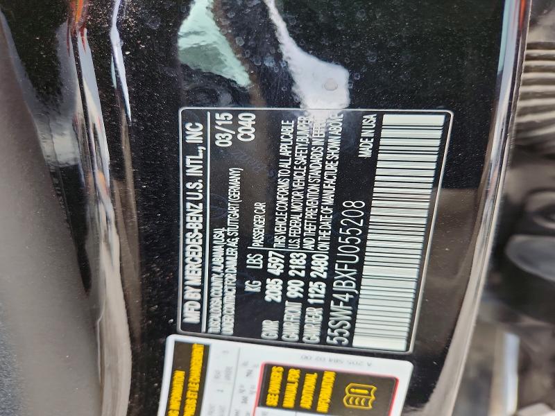 Продажа на аукционе авто 2015 Mercedes-benz 100, vin: 55SWF4JBXFU055208, номер лота: 50524316