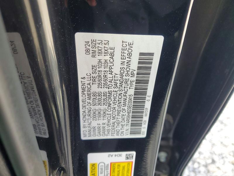 48949986 :رقم المزاد ، 7FARS6H82SE030415 vin ، 2025 Honda Cr-v مزاد بيع