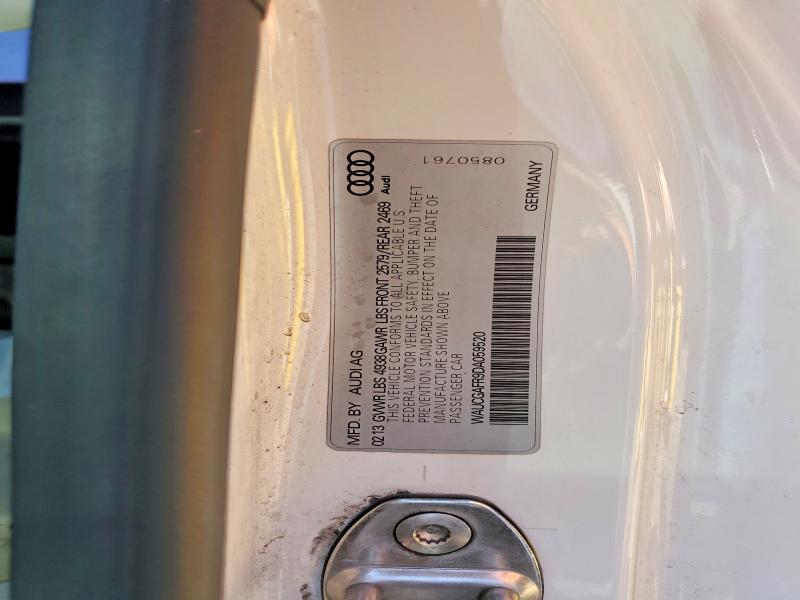 49831396 :رقم المزاد ، WAUCGAFR9DA059520 vin ، 2013 Audi S5 مزاد بيع
