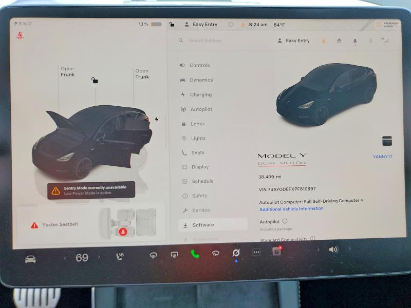 Aukcja sprzedaży 2023 Tesla Model Y, vin: 7SAYGDEFXPF810897, numer aukcji: 49499196