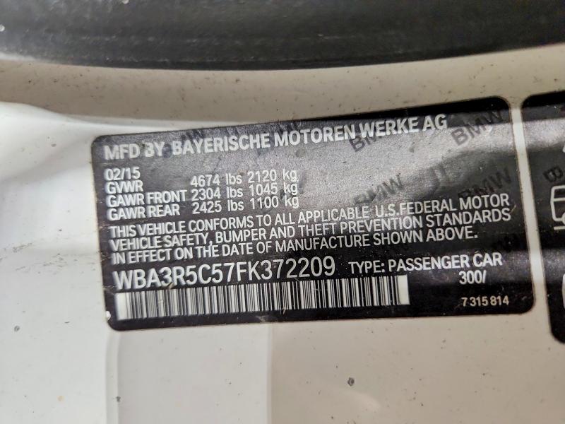 Aukcja sprzedaży 2015 Bmw 435, vin: WBA3R5C57FK372209, numer aukcji: 50561306