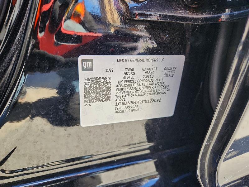 2023 Cadillac Ct5 მანქანა იყიდება აუქციონზე, vin: 1G6DN5RK1P0122092, აუქციონის ნომერი: 49748686