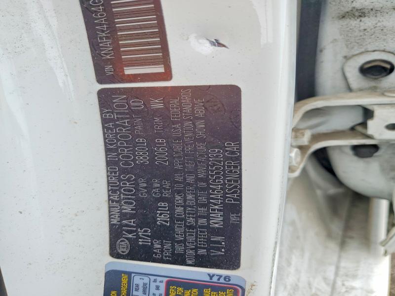 Продаж на аукціоні авто 2016 Kia Forte, vin: KNAFK4A64G5552139, номер лоту: 51856366