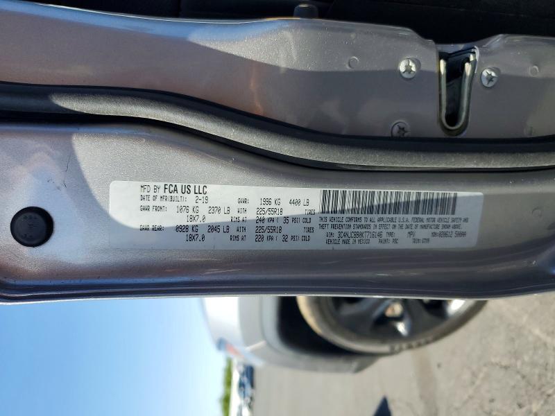 51710786 :رقم المزاد ، 3C4NJCBB0KT716146 vin ، 2019 Jeep Compass مزاد بيع
