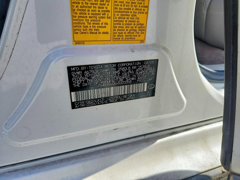 Продаж на аукціоні авто 2006 Lexus Gs, vin: JTHBN96SX65003358, номер лоту: 50420766
