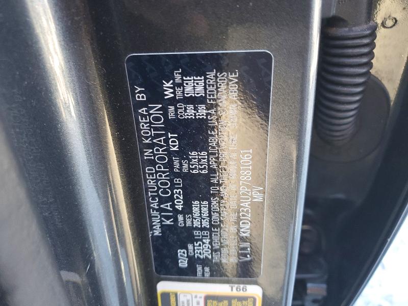 Aukcja sprzedaży 2023 Kia Soul, vin: KNDJ23AU2P7881061, numer aukcji: 50117636