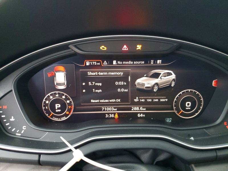 2018 Audi Q5 მანქანა იყიდება აუქციონზე, vin: WA1CNAFY0J2031055, აუქციონის ნომერი: 48018906