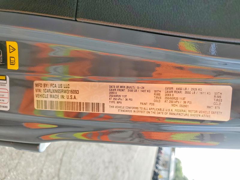 Aukcja sprzedaży 2024 Jeep Wrangler, vin: 1C4RJXN65RW316093, numer aukcji: 50470956