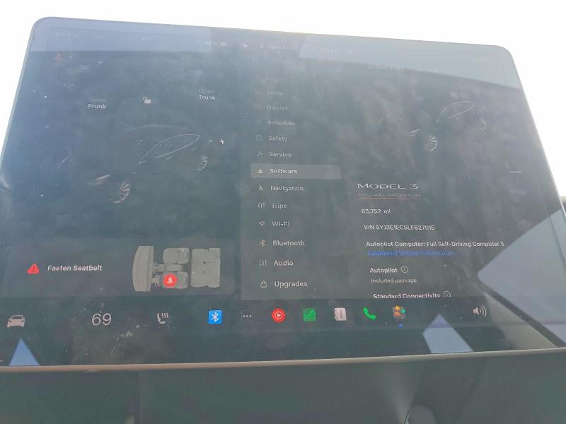 51626286 :رقم المزاد ، 5YJ3E1EC5LF627015 vin ، 2020 Tesla Model 3 مزاد بيع