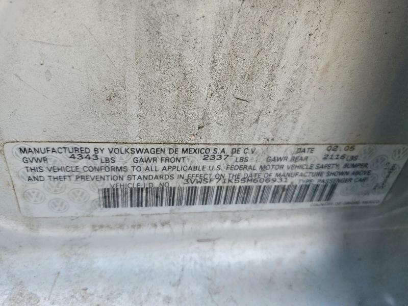 Продажа на аукционе авто 2005 Volkswagen New Jetta, vin: 3VWSF71K55M606931, номер лота: 50769436