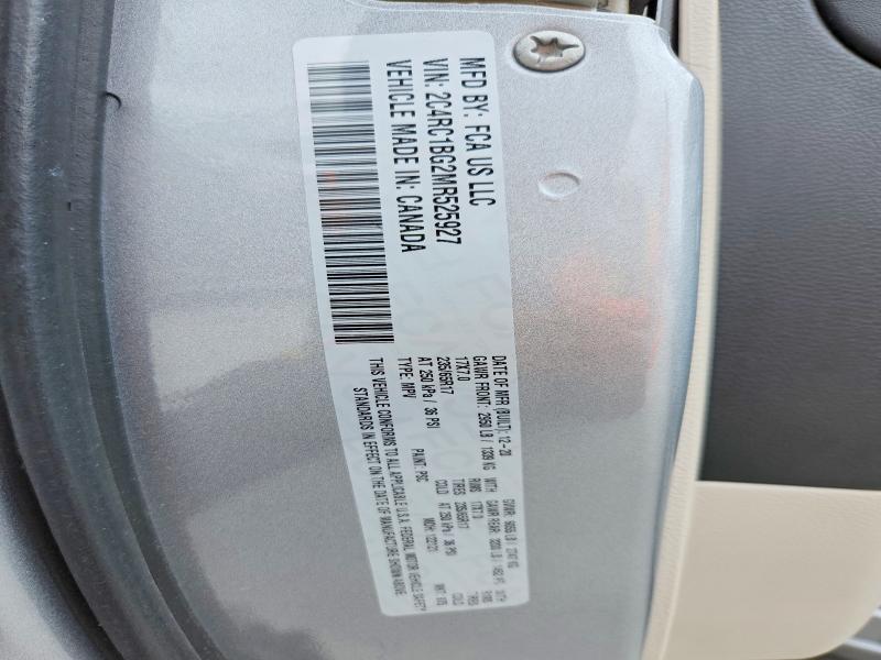 Продаж на аукціоні авто 2021 Chrysler Pacifica, vin: 2C4RC1BG2MR525927, номер лоту: 49897176
