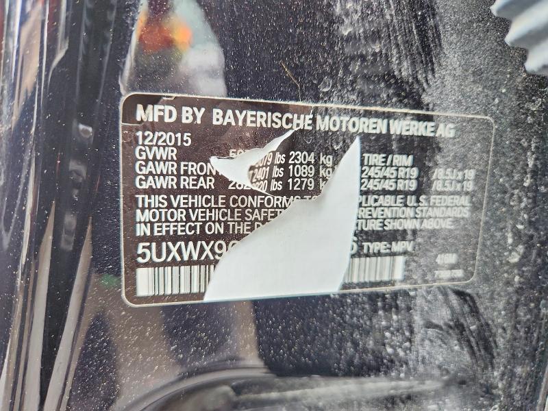 Aukcja sprzedaży 2016 Bmw X3, vin: 5UXWX9C5XG0D84866, numer aukcji: 48098036