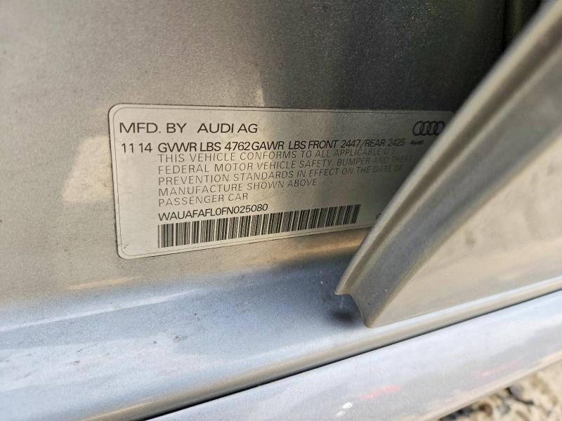 Aukcja sprzedaży 2015 Audi A4, vin: WAUAFAFL0FN025080, numer aukcji: 50854436