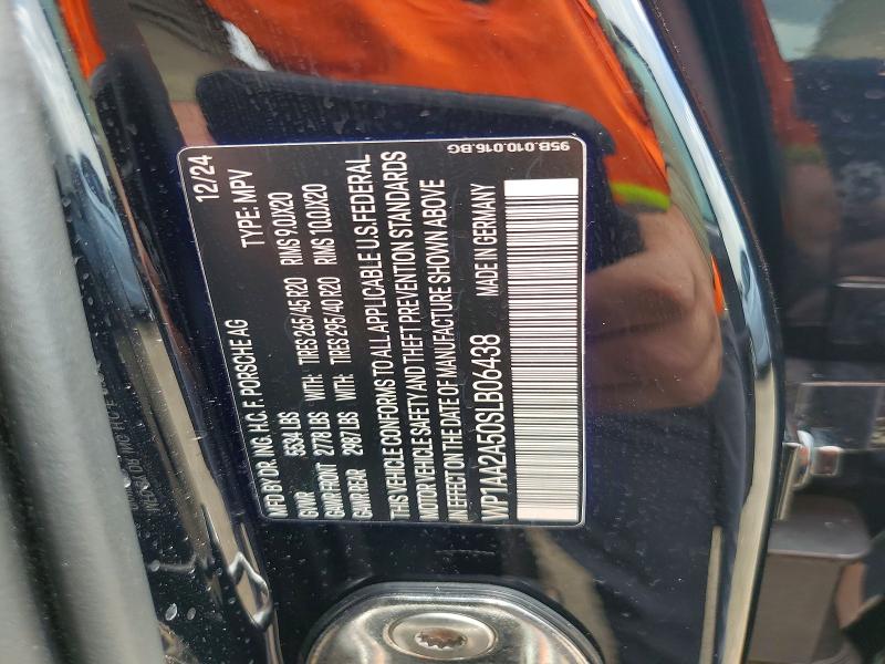 Auction sale of the 2025 Porsche Macan, vin: WP1AA2A50SLB06438, lot number: 50927096