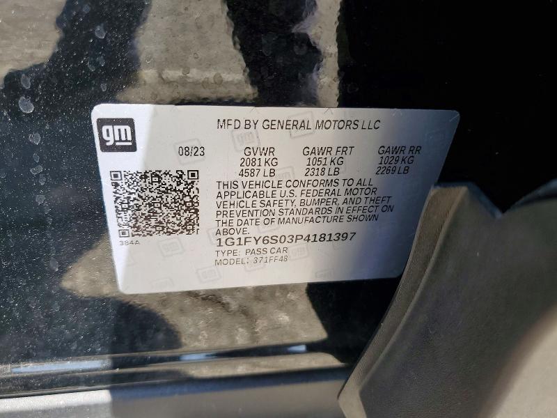 Продаж на аукціоні авто 2023 Chevrolet Bolt Euv, vin: 1G1FY6S03P4181397, номер лоту: 52000456