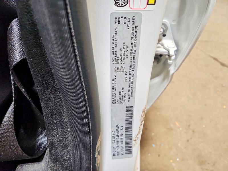 50907036 :رقم المزاد ، 1C6RRFFG4PN629429 vin ، 2023 Ram 1500 مزاد بيع