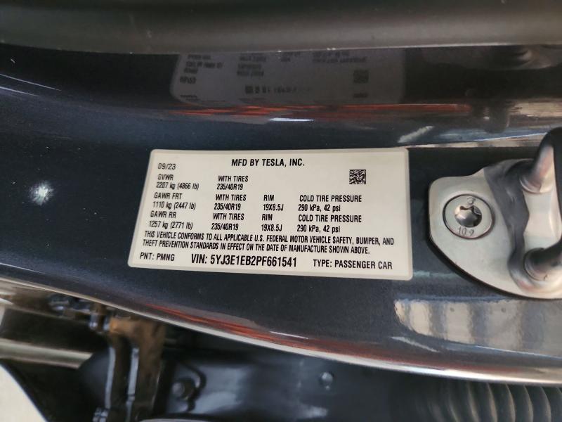 Продажа на аукционе авто 2023 Tesla Model 3, vin: 5YJ3E1EB2PF661541, номер лота: 48442986