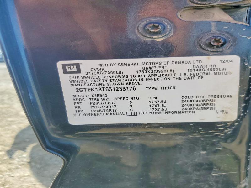Aukcja sprzedaży 2005 Gmc New Sierra, vin: 2GTEK13T651233176, numer aukcji: 48874616