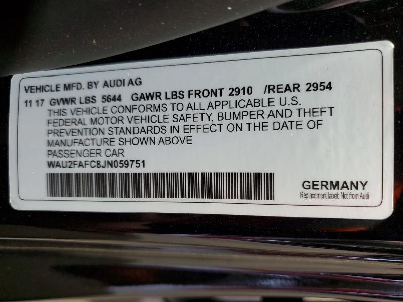 Продажа на аукционе авто 2018 Audi S7, vin: WAU2FAFC8JN059751, номер лота: 50244156