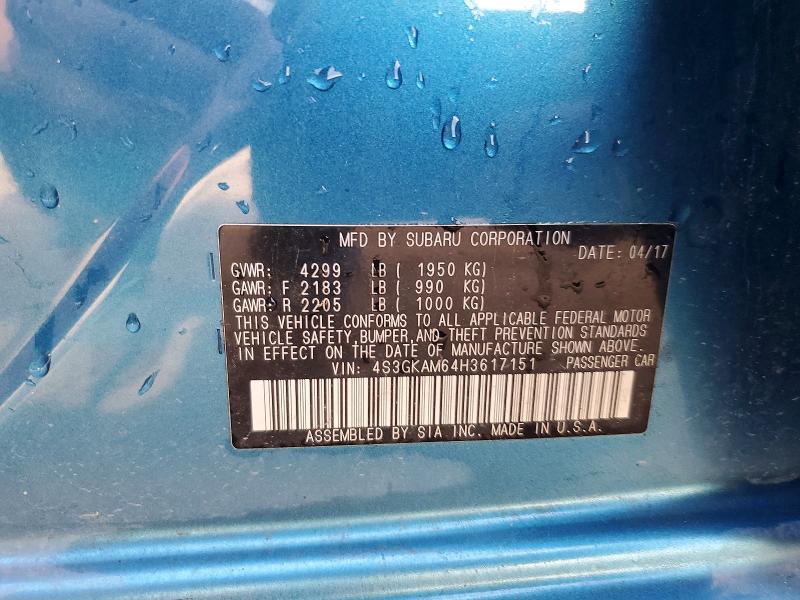 Продаж на аукціоні авто 2017 Subaru Impreza, vin: 4S3GKAM64H3617151, номер лоту: 49580756