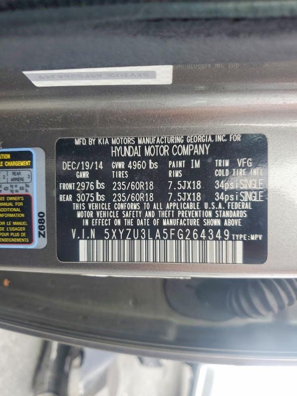 Продаж на аукціоні авто 2015 Hyundai Santa Fe Sport, vin: 5XYZU3LA5FG264349, номер лоту: 48605716