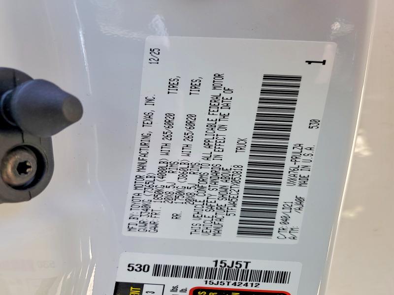 Aukcja sprzedaży 2026 Toyota Tundra, vin: 5TFWA5EC2TX053818, numer aukcji: 49032816