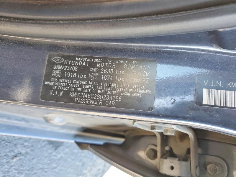 Продажа на аукционе авто 2008 Hyundai Accent, vin: KMHCN46C28U233286, номер лота: 50808466