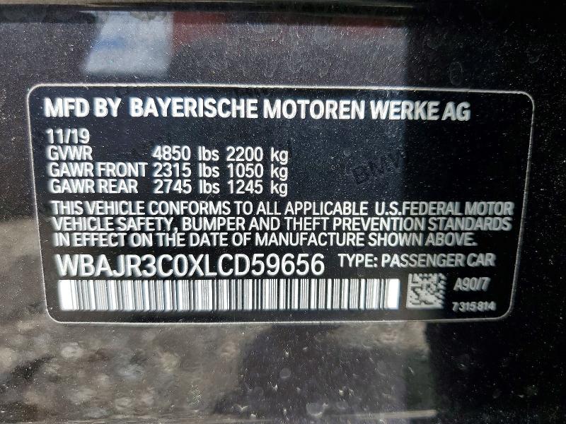 Продажа на аукционе авто 2020 Bmw 530, vin: WBAJR3C0XLCD59656, номер лота: 49135346